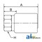 A & I Products HC-MIX Male Inverted SAE 45 Swivel - Straight 3 x5 x1 A-MIX-04-04 - alternate 1